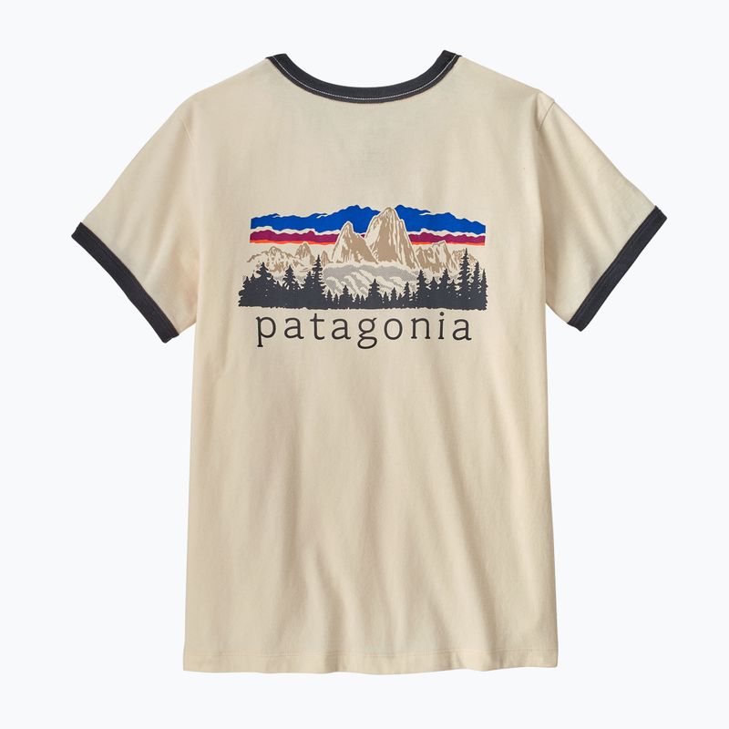 Maglietta da donna Patagonia Fitz Roy Foothills Ringer Tee undyed natural 2