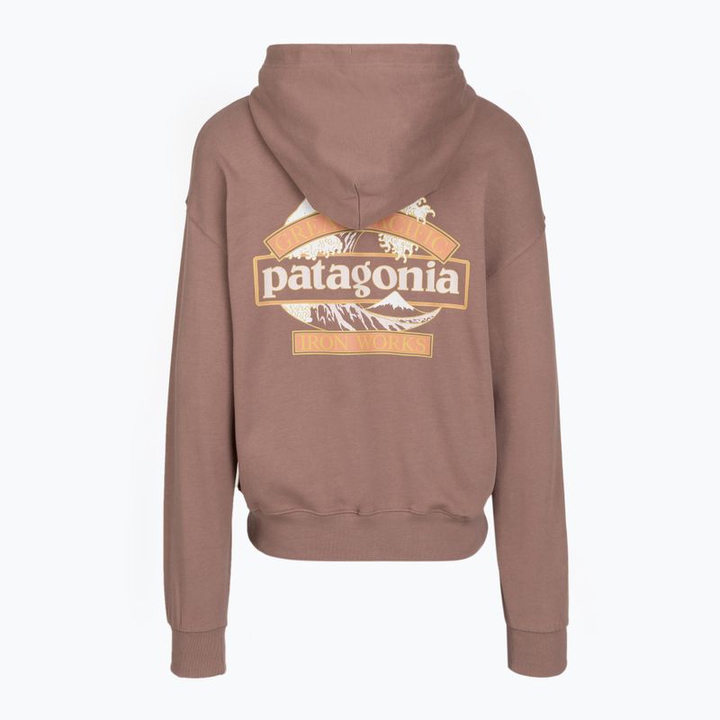 Felpa da trekking donna Patagonia Great Waves Daily Hoody moonrise taupe 2