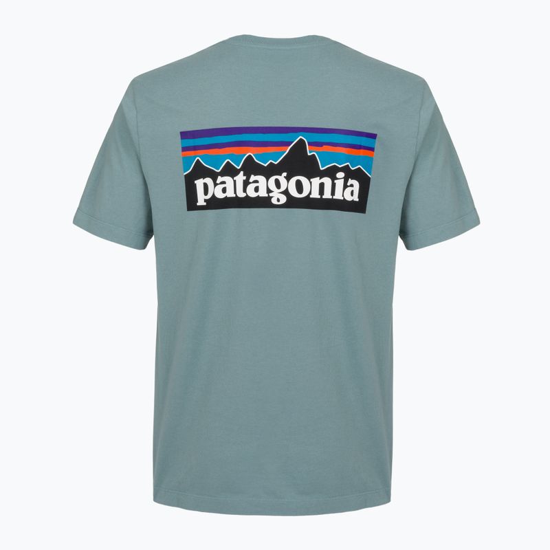T-shirt da uomo Patagonia P-6 Logo blue sage 2