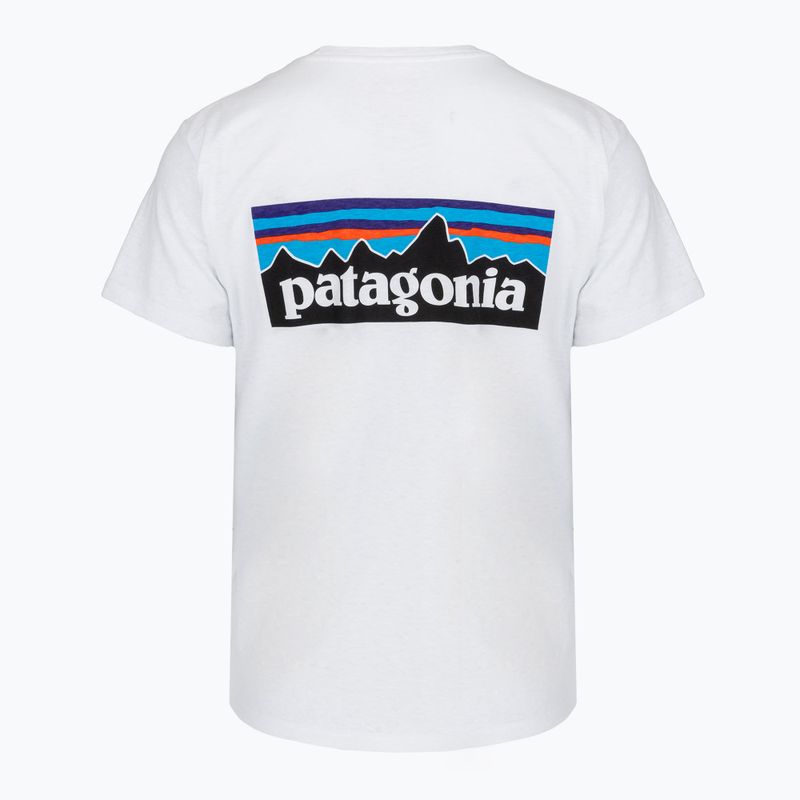 Maglietta da donna Patagonia P-6 Logo Responsibili-Tee fiber white 2