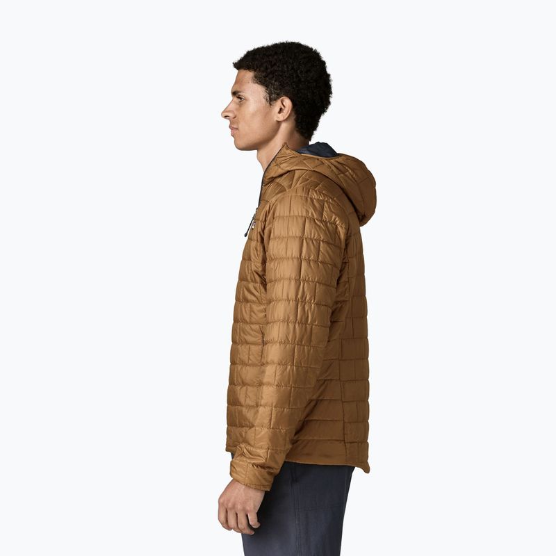 Giacca imbottita da uomo Patagonia Nano Puff Hoody deer brown 3