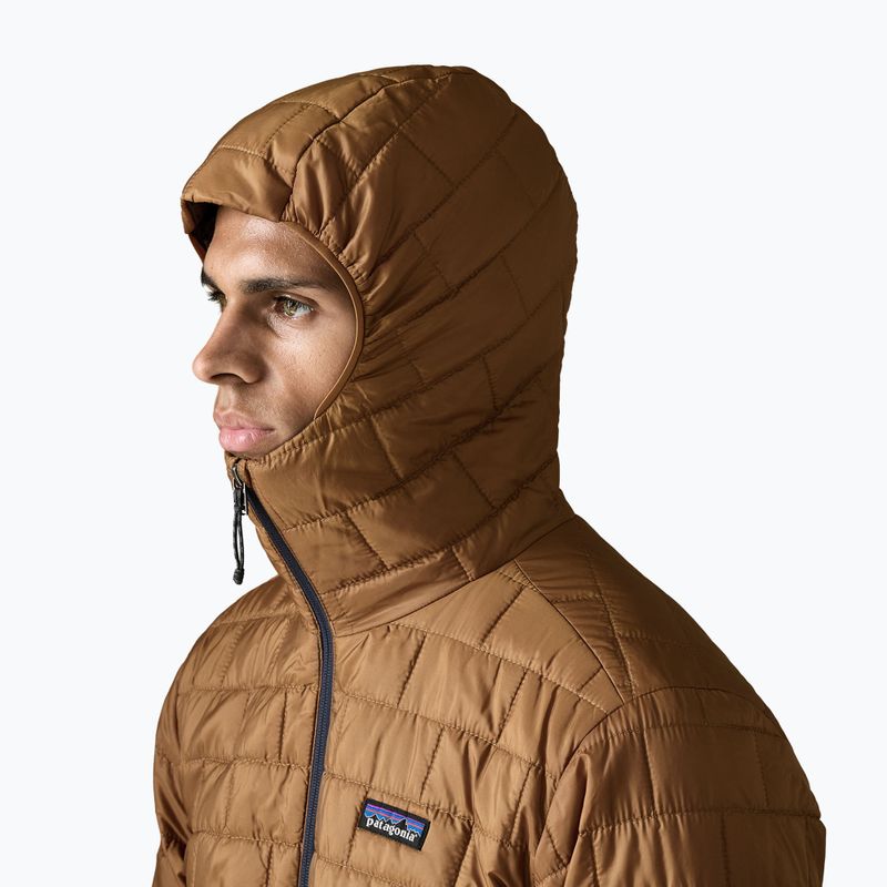 Giacca imbottita da uomo Patagonia Nano Puff Hoody deer brown 4