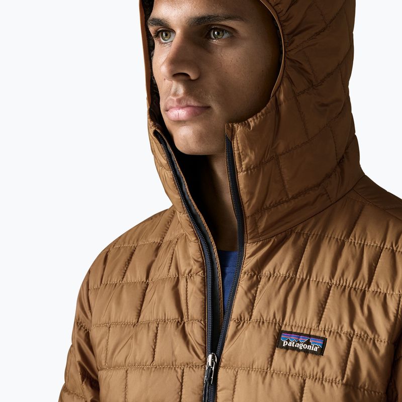 Giacca imbottita da uomo Patagonia Nano Puff Hoody deer brown 5