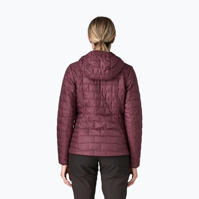 Giacca imbottita da donna Patagonia Nano Puff Hoody berry fig 2