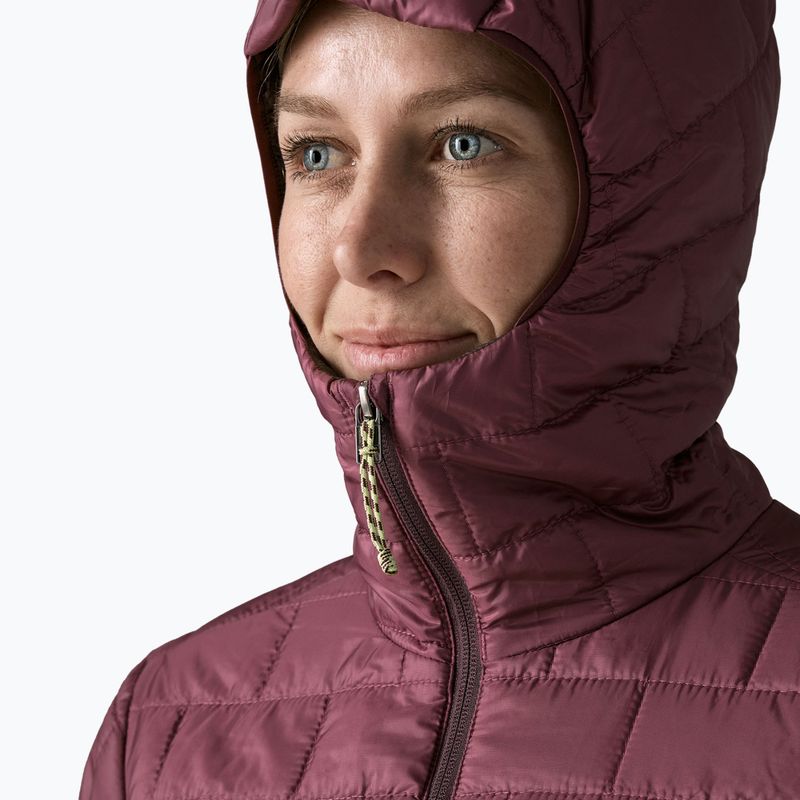 Giacca imbottita da donna Patagonia Nano Puff Hoody berry fig 4