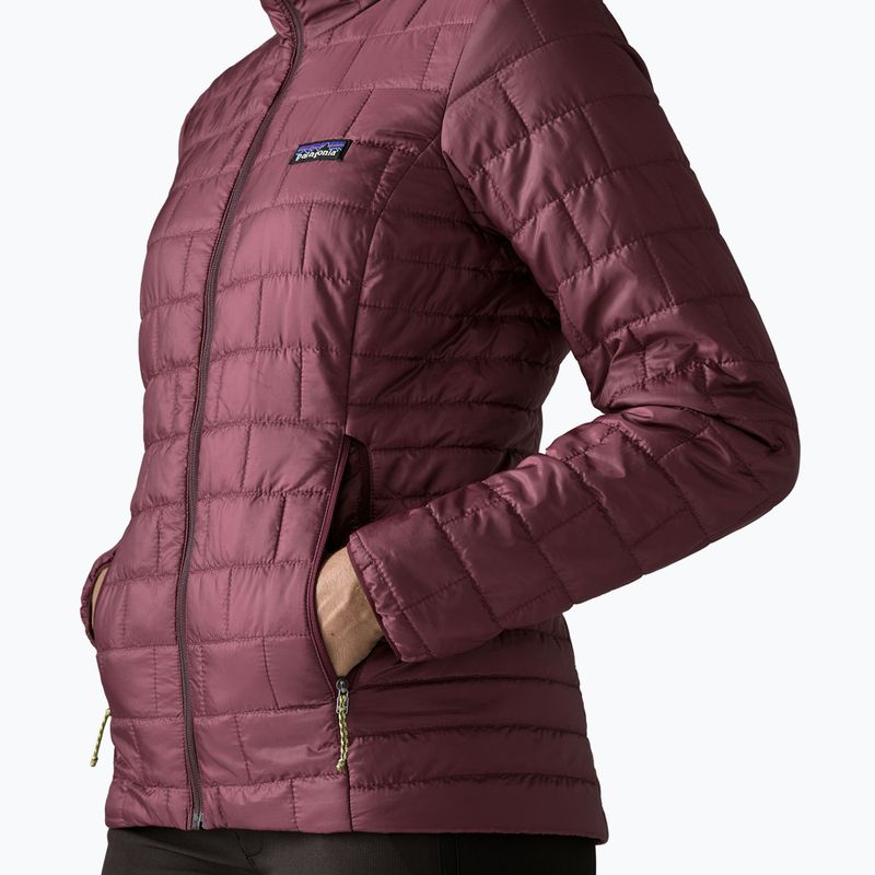 Giacca imbottita da donna Patagonia Nano Puff Hoody berry fig 5