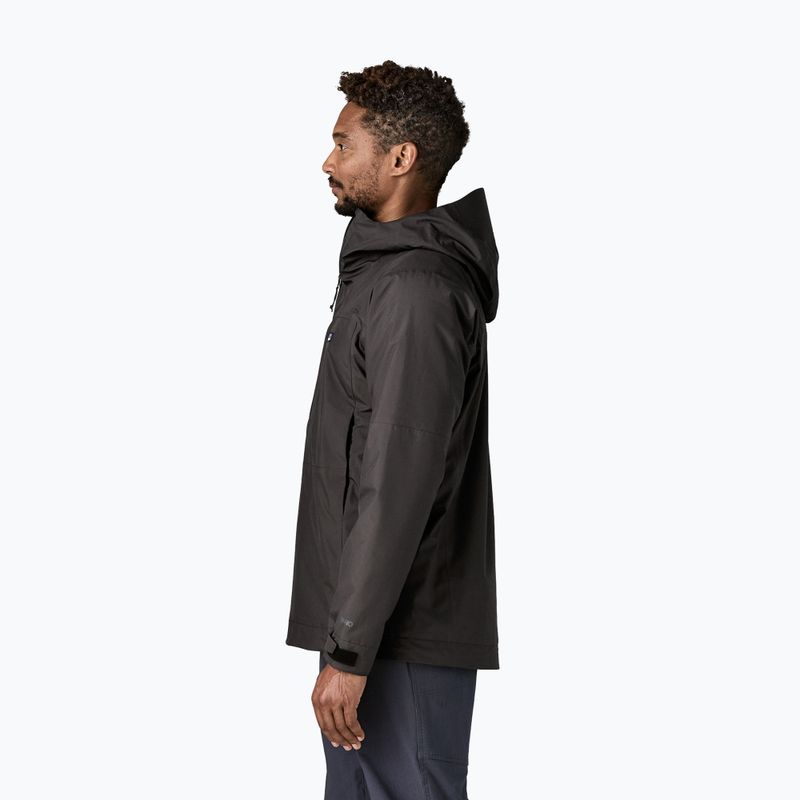 Giacca impermeabile da uomo Patagonia Insulated Boulder Fork Rain black 3