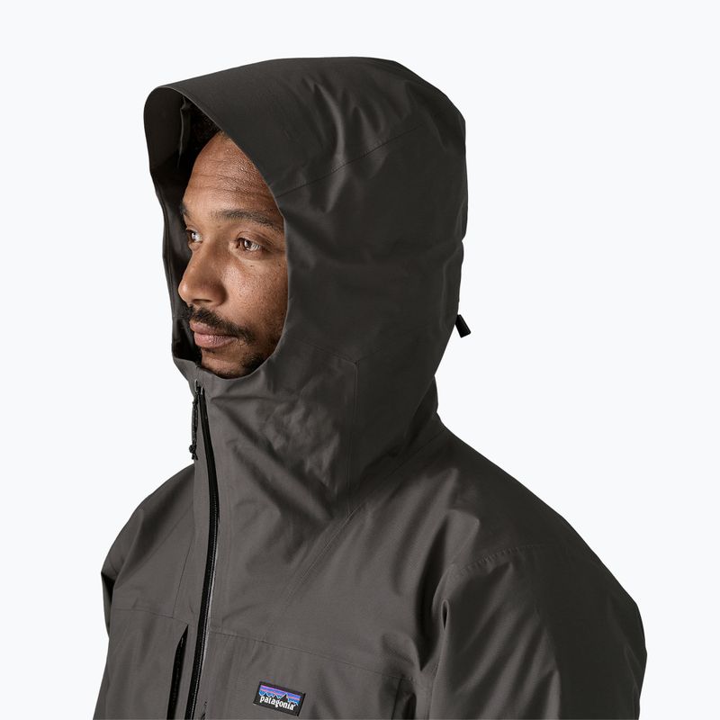 Giacca impermeabile da uomo Patagonia Insulated Boulder Fork Rain black 4
