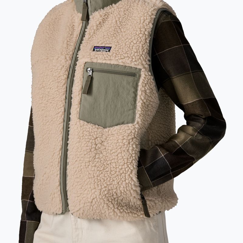 Gilet da donna Patagonia Classic Retro-X dark natural w/river rock green 4