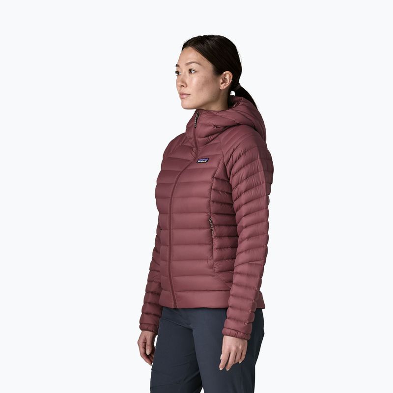 Piumino donna Patagonia Down Sweater Hoody dark ruby 4