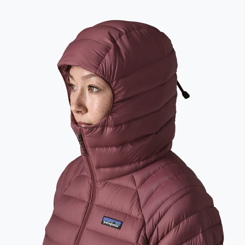 Piumino donna Patagonia Down Sweater Hoody dark ruby 5