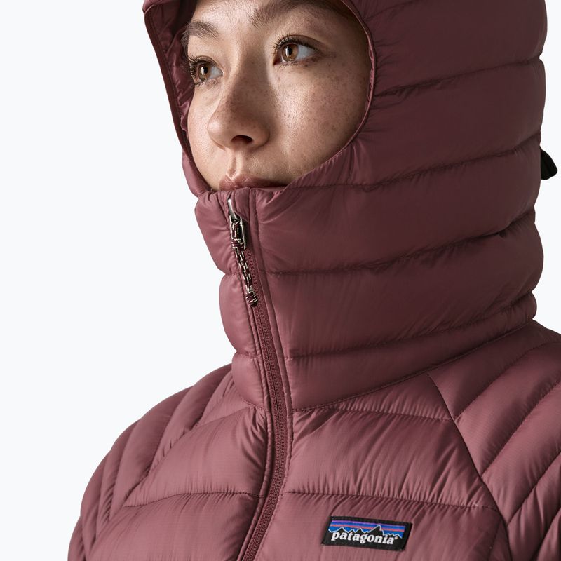 Piumino donna Patagonia Down Sweater Hoody dark ruby 6