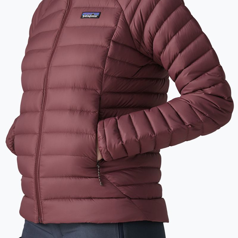 Piumino donna Patagonia Down Sweater Hoody dark ruby 7