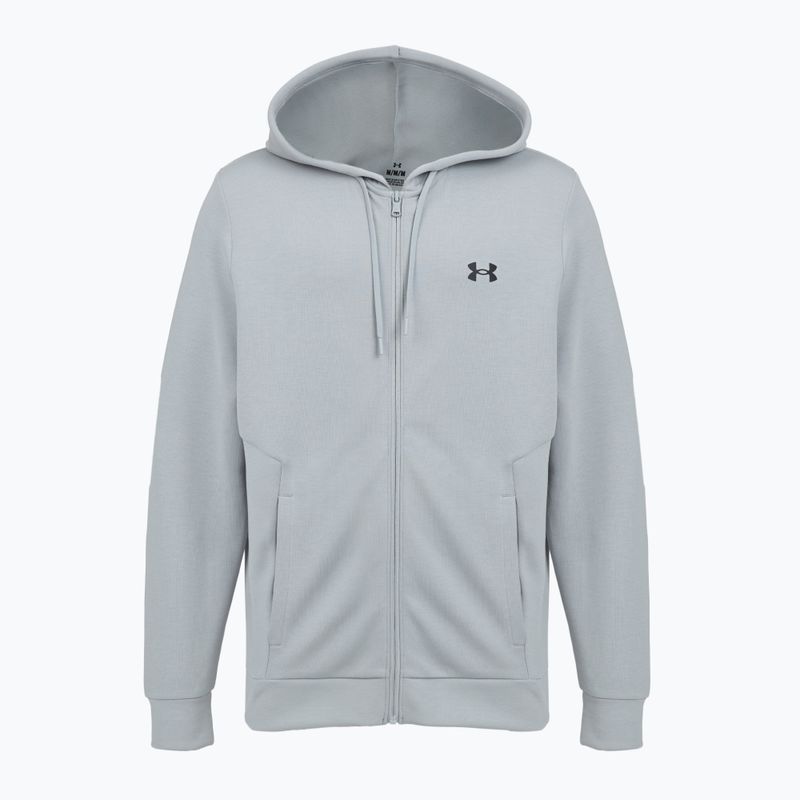 Felpa da uomo Under Armour Flex Fleece Full Zip mod gray/black