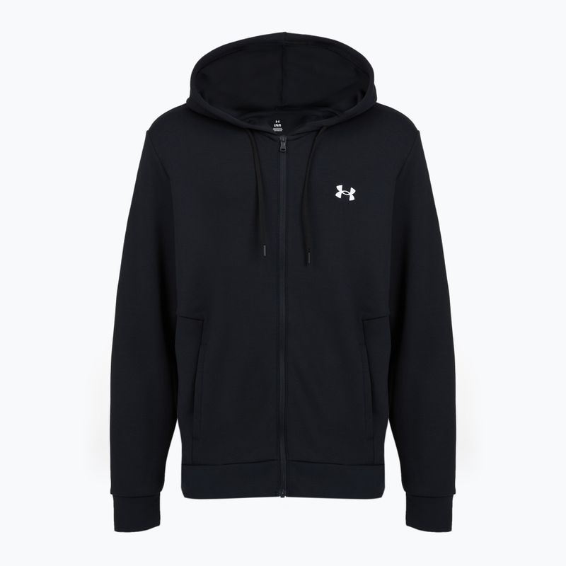 Felpa da uomo Under Armour Flex Fleece Full Zip black/white