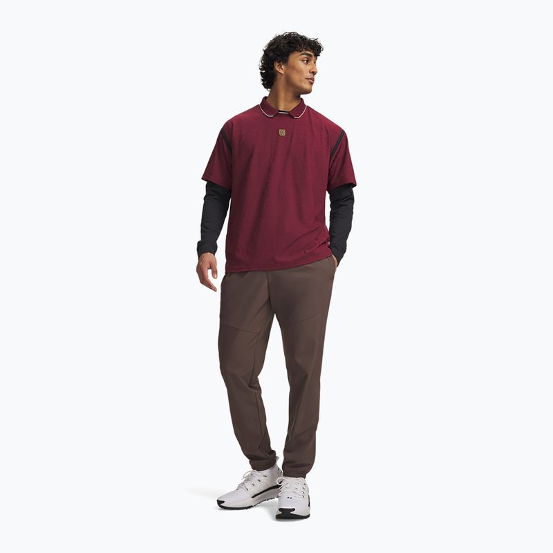 Pantaloni da uomo Under Armour Vibe Woven Jogger peppercorn/highland buff 2