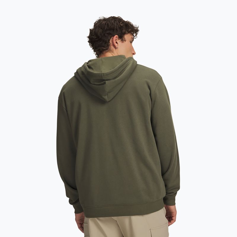 Felpa da uomo Under Armour Rival Fleece Full Zip marine od green/white 2