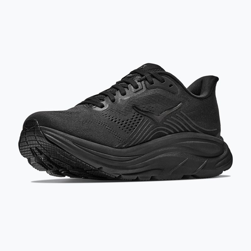 Felpa da corsa donna HOKA Clifton 11 Wide black/black 4