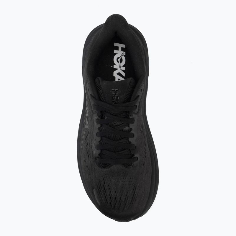 Felpa da corsa donna HOKA Clifton 11 Wide black/black 5