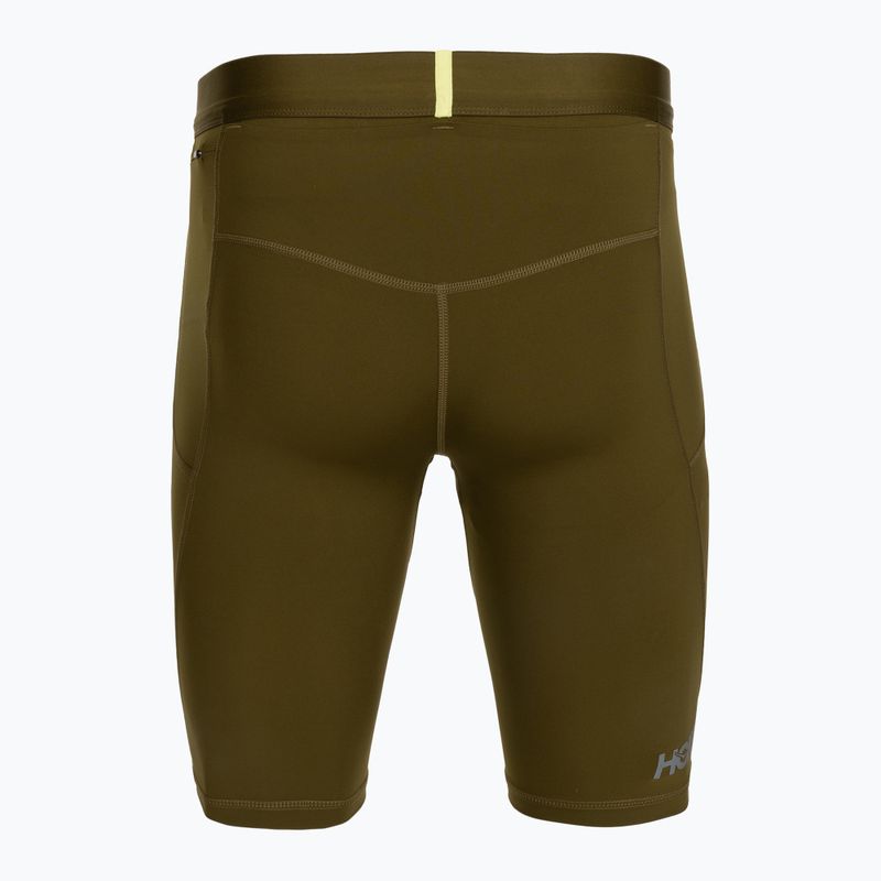 Pantaloncini da corsa da uomo HOKA Novafly Half Tight sepia 2