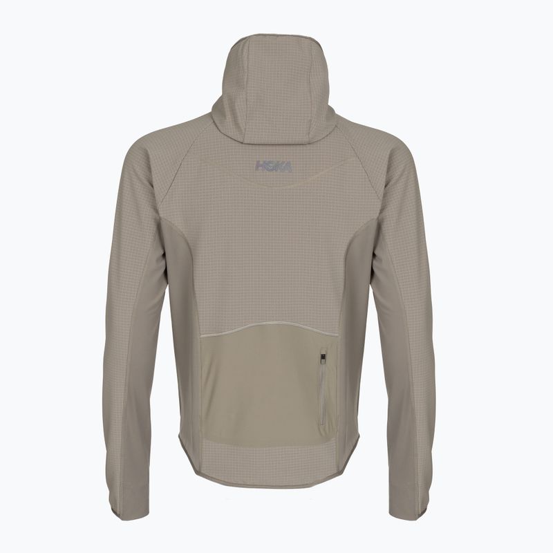 Giacca da corsa da uomo HOKA Sky Glow Half Zip pebble grey 2