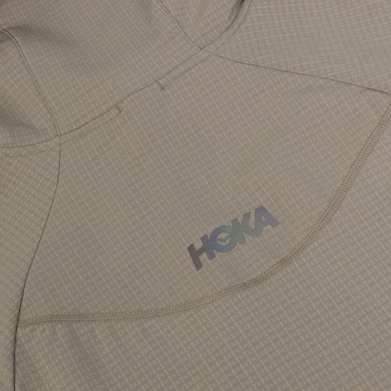 Giacca da corsa da uomo HOKA Sky Glow Half Zip pebble grey 4
