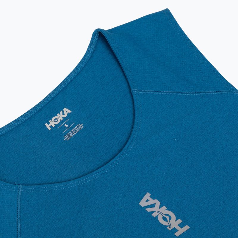 Maglia da corsa da uomo HOKA EveryRun Tank night glow blue 3