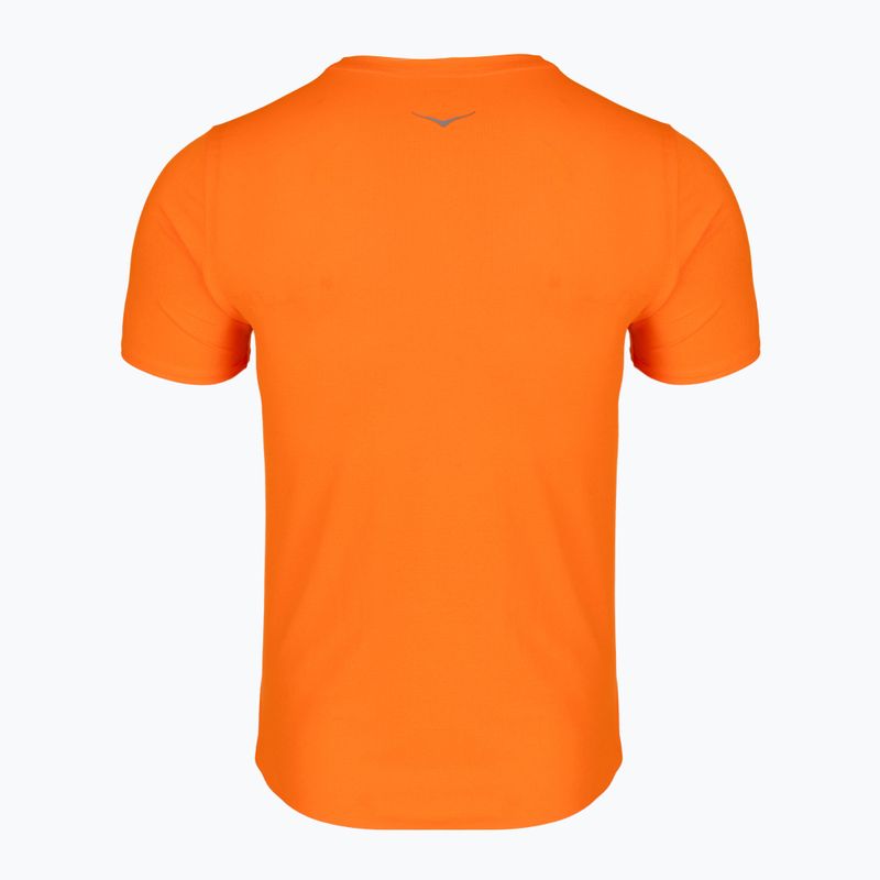 Maglia da corsa da uomo HOKA EveryRun Short Sleeve electric tangerine 2