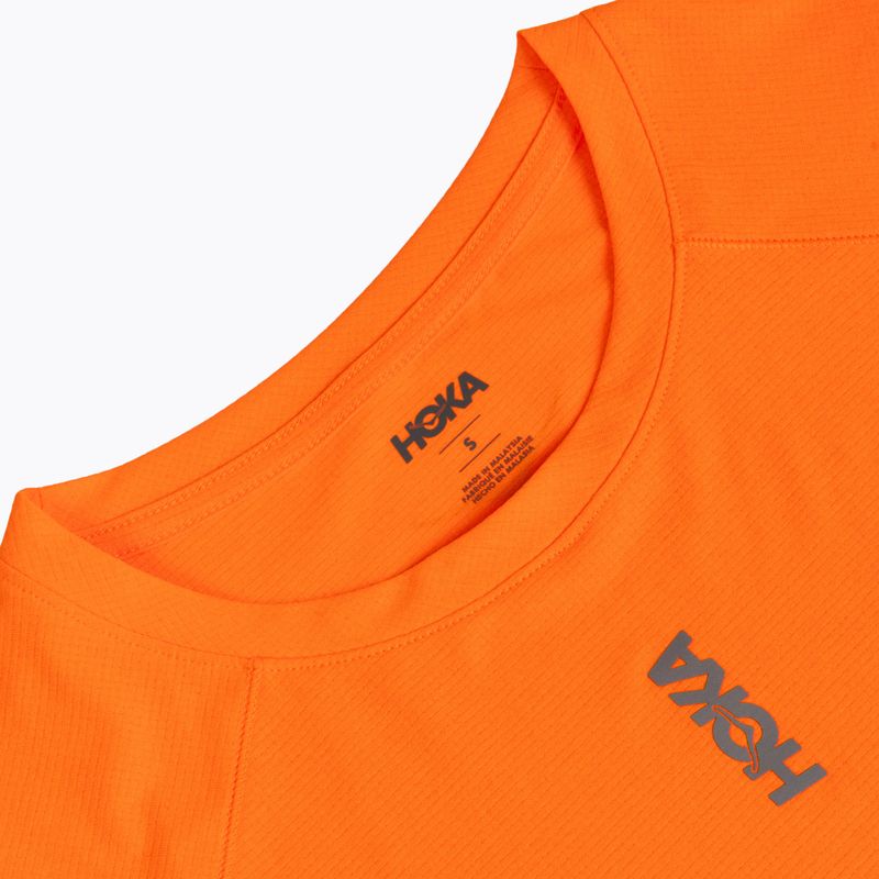 Maglia da corsa da uomo HOKA EveryRun Short Sleeve electric tangerine 3