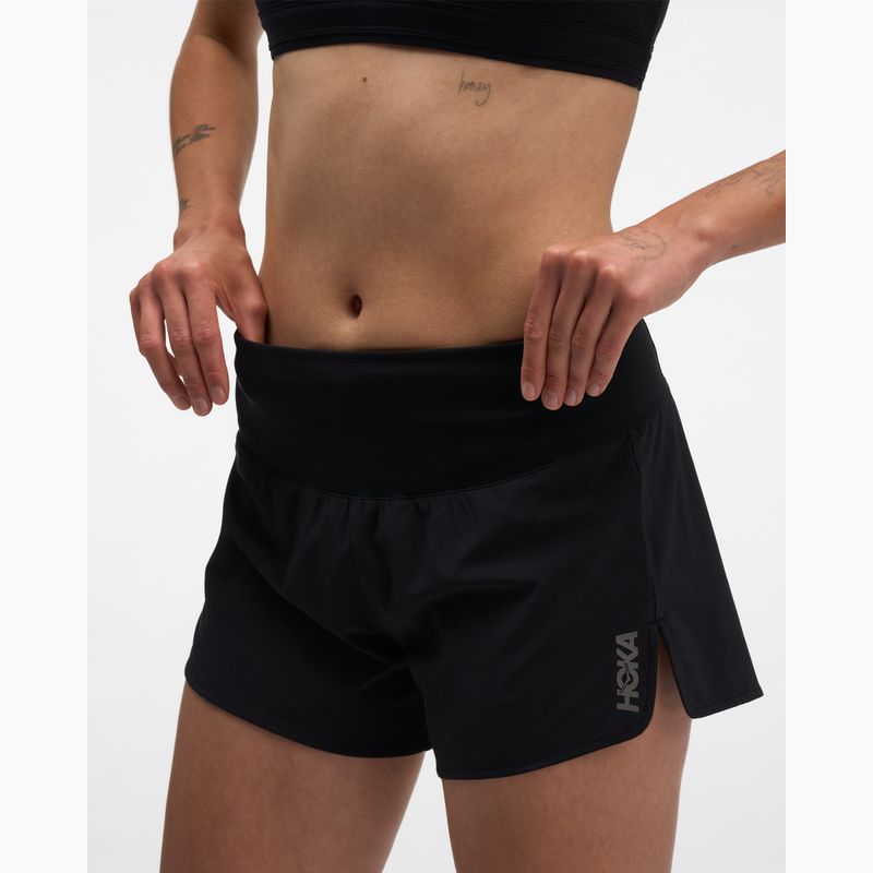 Pantaloncini da corsa da donna HOKA Glide Short 3.5" Brief black 4