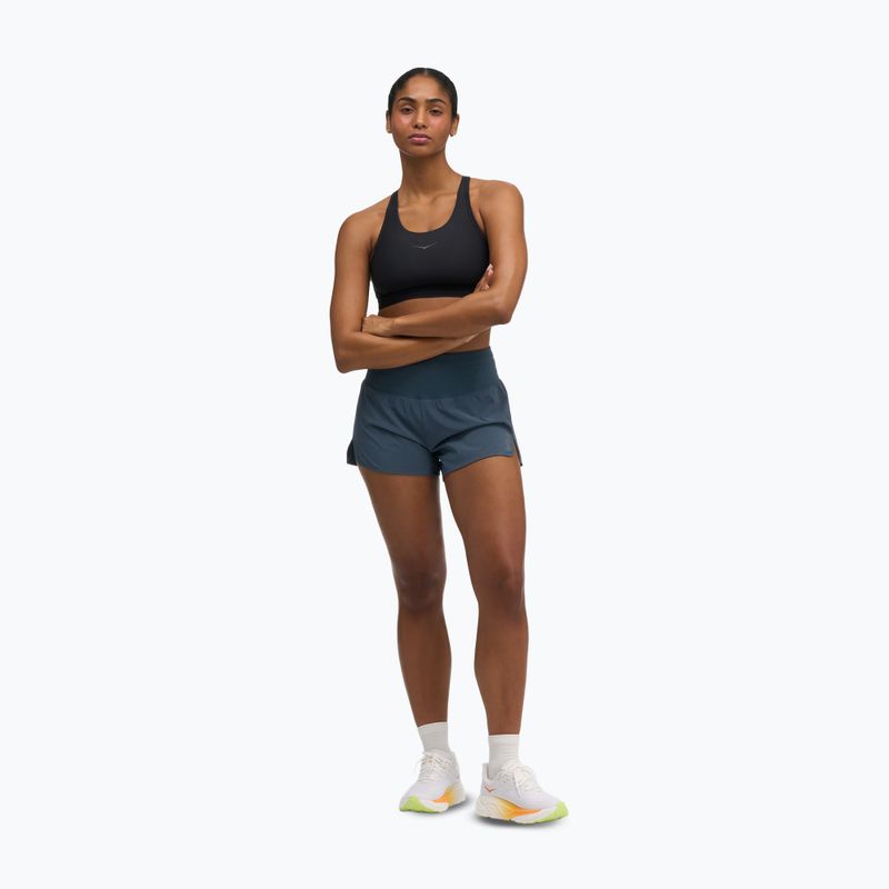 Pantaloncini da corsa da donna HOKA Glide Short 3.5" Brief varsity navy 2