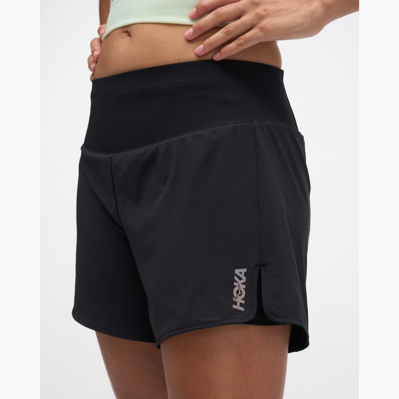 Pantaloncini da corsa da donna HOKA Glide Short 5" 2in1 black 5