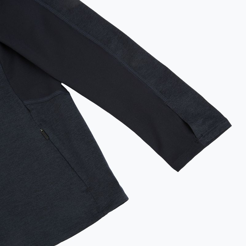 Felpa da corsa donna HOKA Skyform Half Zip black heather 4