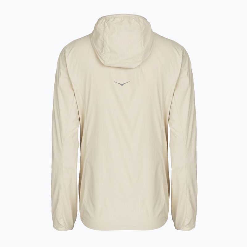 Giacca da running da donna HOKA Skyflow Wind Jacket oat milk 2