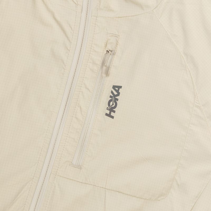 Giacca da running da donna HOKA Skyflow Wind Jacket oat milk 3