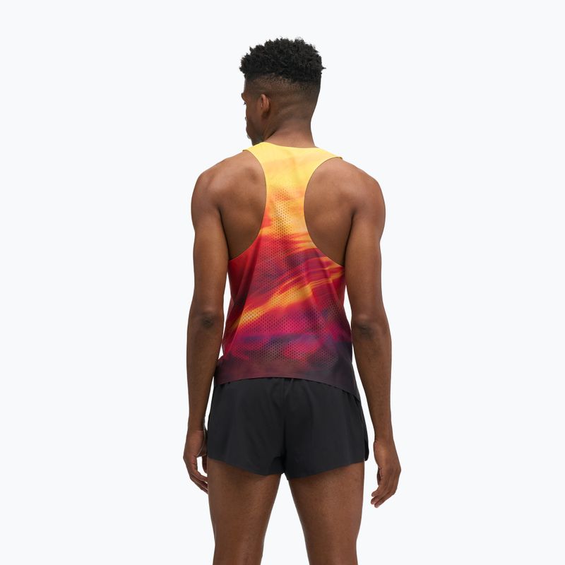 Maglia da corsa da uomo HOKA Race Day Singlet TR Print hoka citrus 3
