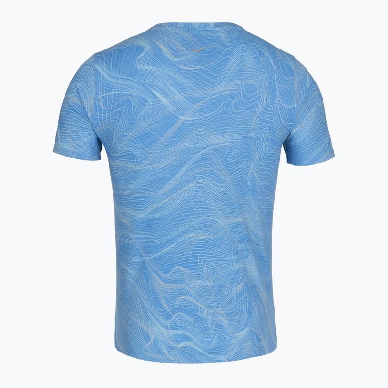 Maglia da corsa da uomo HOKA EveryRun CLF PRT mineral blue 2