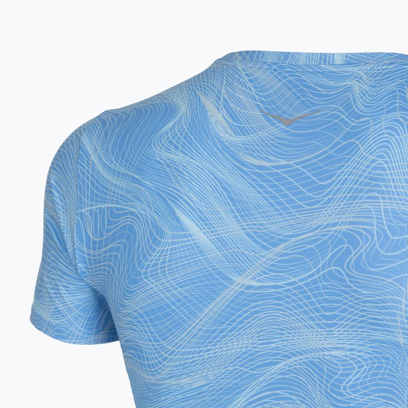 Maglia da corsa da uomo HOKA EveryRun CLF PRT mineral blue 4