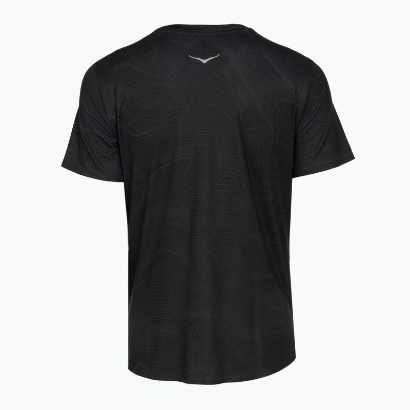 Maglia da running da donna HOKA EveryRun CLF PRT black/squid ink 2
