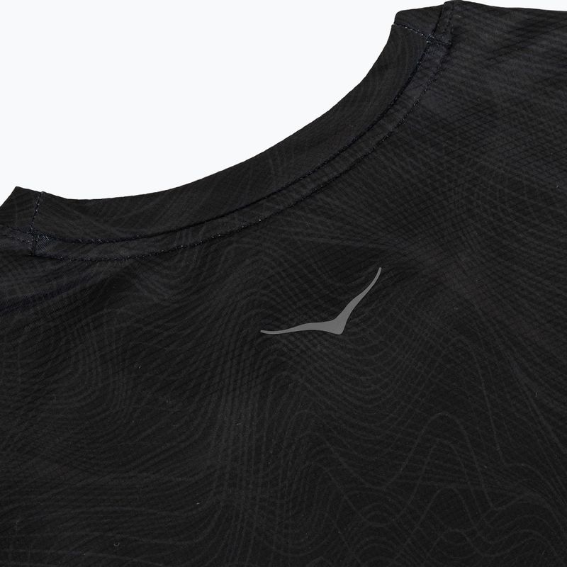 Maglia da running da donna HOKA EveryRun CLF PRT black/squid ink 4