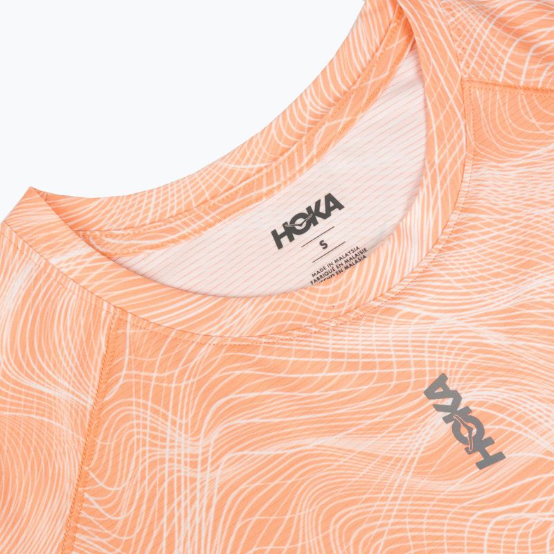 Maglia da running da donna HOKA EveryRun CLF PRT sunstone print 3
