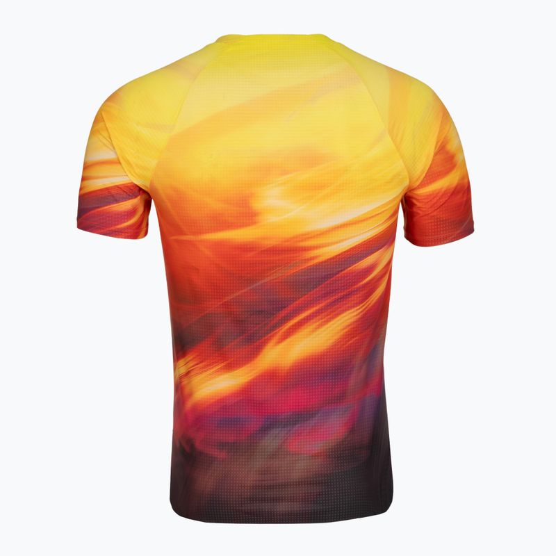 Maglia da corsa da uomo HOKA Race Day Short Sleeve TR PRT hoka citrus print 2