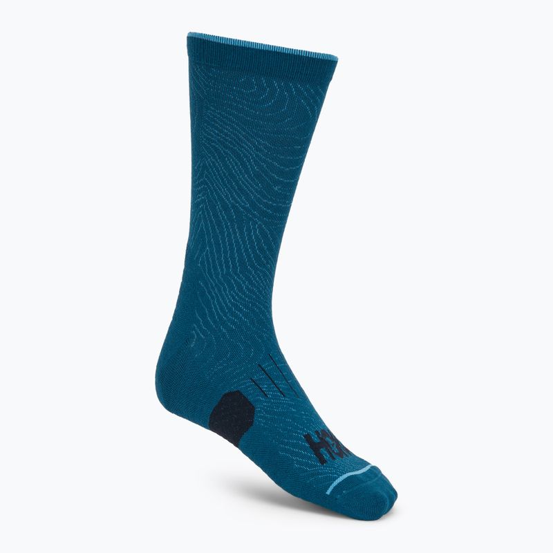 Calze Hoka Crew Run Sock 3-pack hazy blue/soft cobalt/night glow blue 3