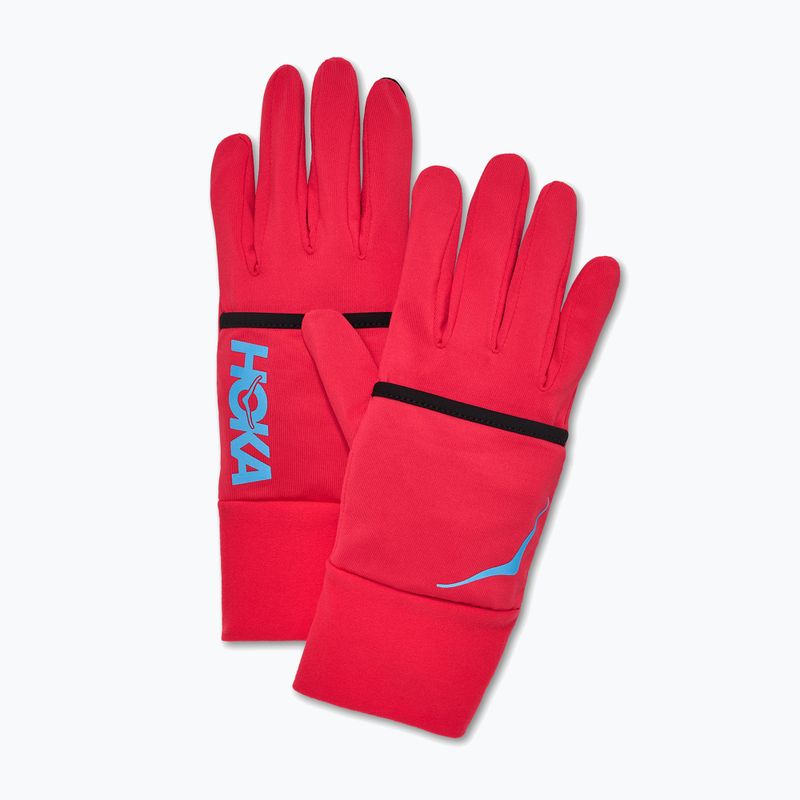 Guanti da corsa HOKA Coldsnap Fleece Gloves cerise