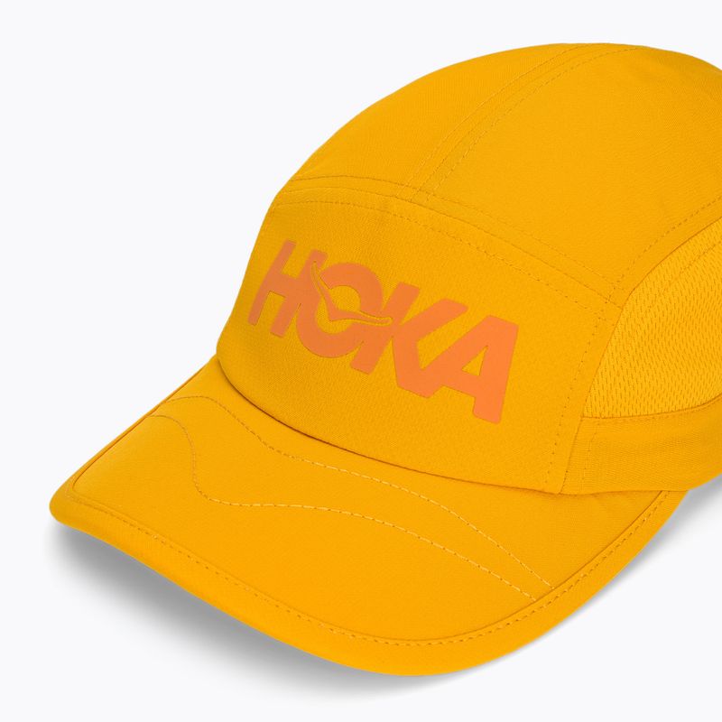 Cappellino con visiera HOKA Run Hat egg yolk 3