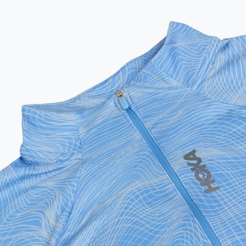 Felpa da corsa uomo HOKA Skyform Half Zip CLF PRT mineral blue 3