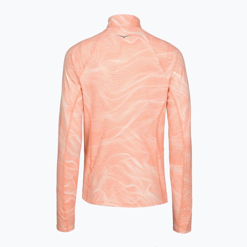 Felpa da corsa donna HOKA Skyform Half Zip CLF PRT sunstone print 2