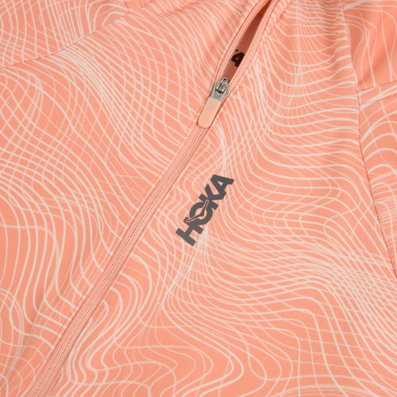 Felpa da corsa donna HOKA Skyform Half Zip CLF PRT sunstone print 3