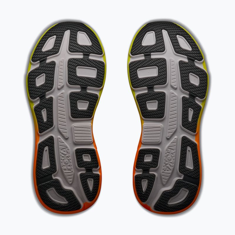 Scarpe da corsa uomo HOKA Bondi 9 white/neon tangerine 6