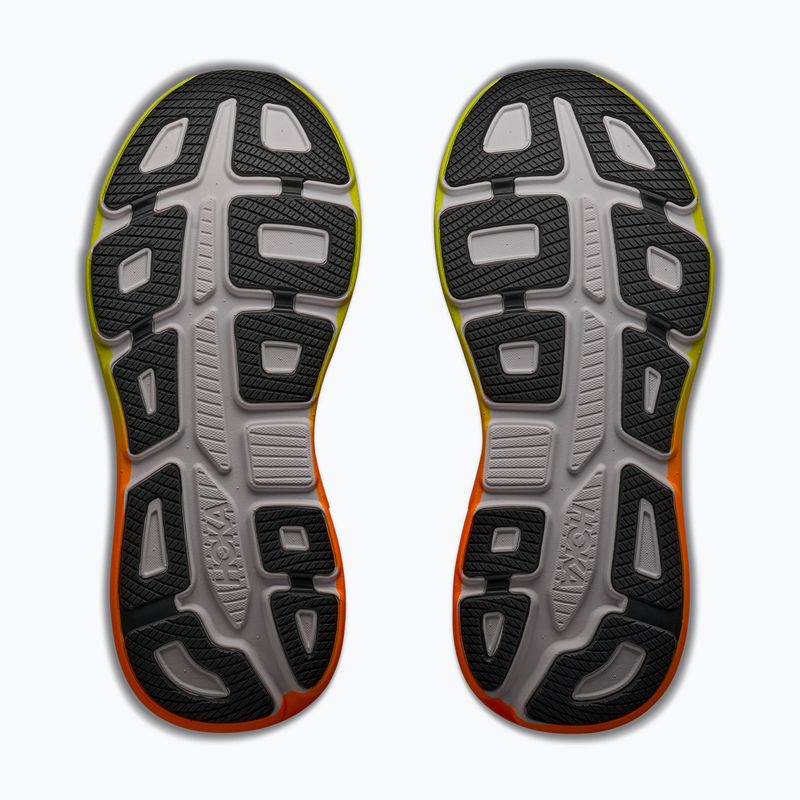 Scarpe da corsa uomo HOKA Bondi 9 Wide white/neon tangerine 6